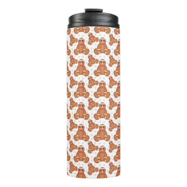 Gingerbread Men Thermal Tumbler (Front)