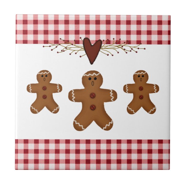 Gingerbread Men Tile (Front)