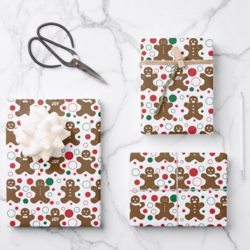 Gingerbread Men _ Wrapping Paper Sheets