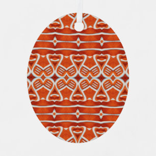GINGERBREAD Metal Oval Ornament