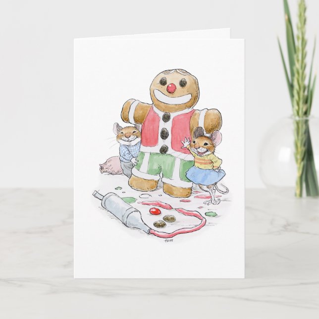 Gingerbread Mice Card (Front)
