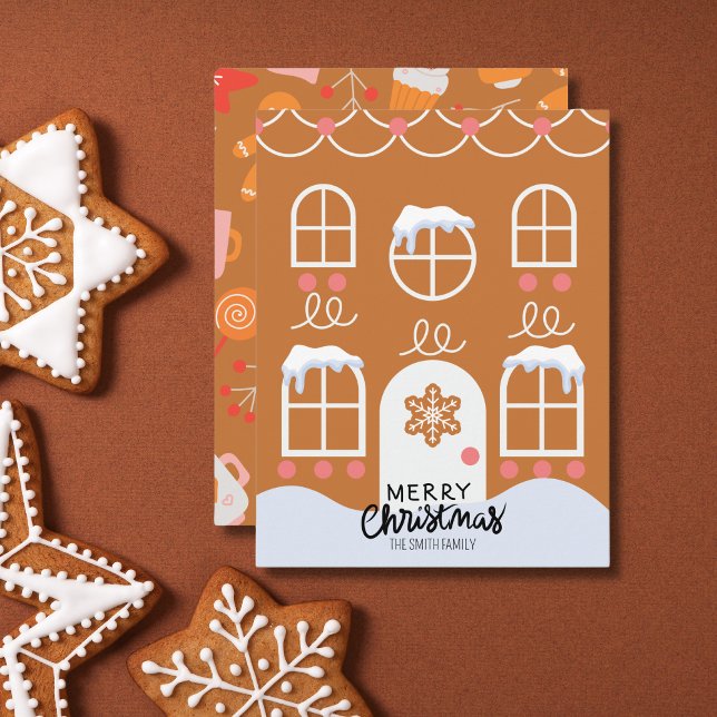 Gingerbread Non-Photo Holiday Card (Creator Uploaded)