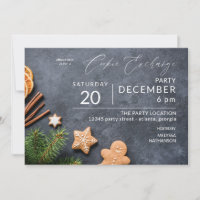 Gingerbread & Orange Cookie Exchange Party Invitation