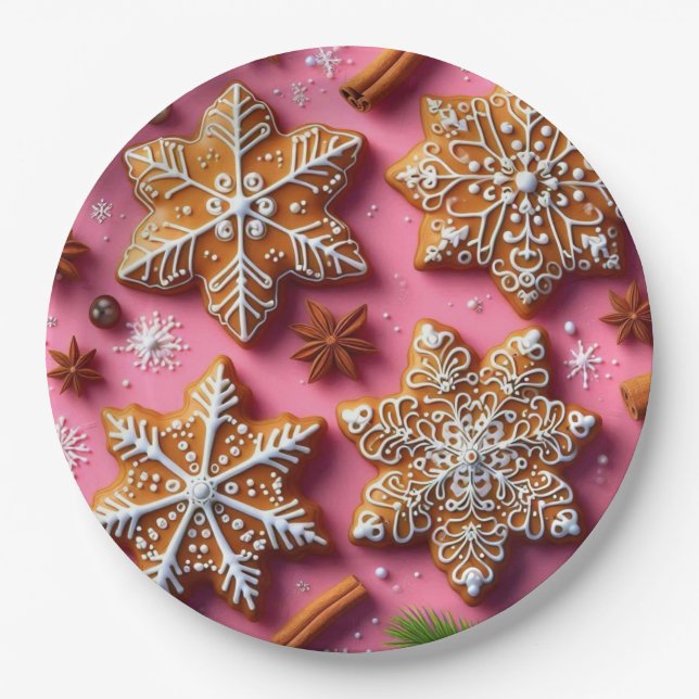 Gingerbread paper plates! plates (Front)