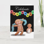 Gingerbread Party Greeting Card at Zazzle