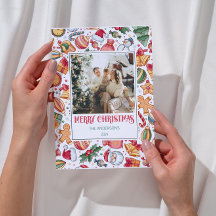 Gingerbread Personalized Merry Christmas Photo