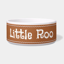 Gingerbread Personalized Pet Bowl