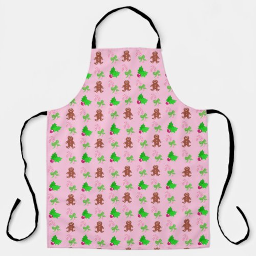 Gingerbread Print Apron