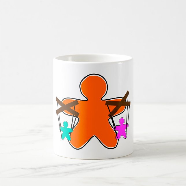 Gingerbread Puppet Master Controlling Characters Coffee Mug (Creator Uploaded)