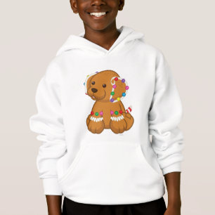 Gingerbread Puppy Hoodie
