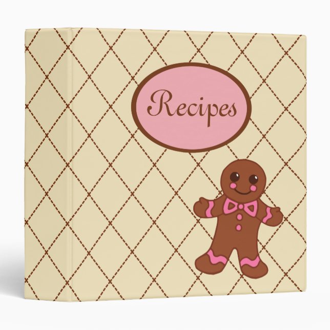 Gingerbread Recipe Binder (Front/Spine)