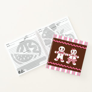 Gingerbread Recipe Cookbook Notebook
