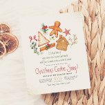 Gingerbread Red Plaid Christmas Cookie Swap Budget<br><div class="desc">Cookie exchange paper sheet features a gingerbread man, a gingerbread house, and a Christmas tree cookie decorated with watercolor greenery, cinnamon sticks, a red bow, a star button, and a sprig of red winter berries. "Christmas Cookie Swap" is written in large decorative handwriting. There is plenty of template text for...</div>