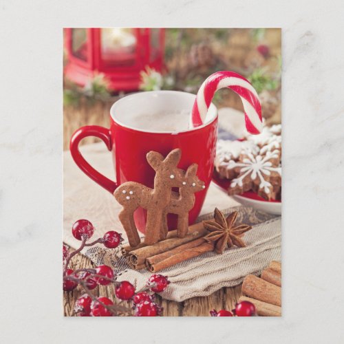 Gingerbread Reindeer Cookies Postcard