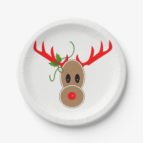 Gingerbread Reindeer Plates