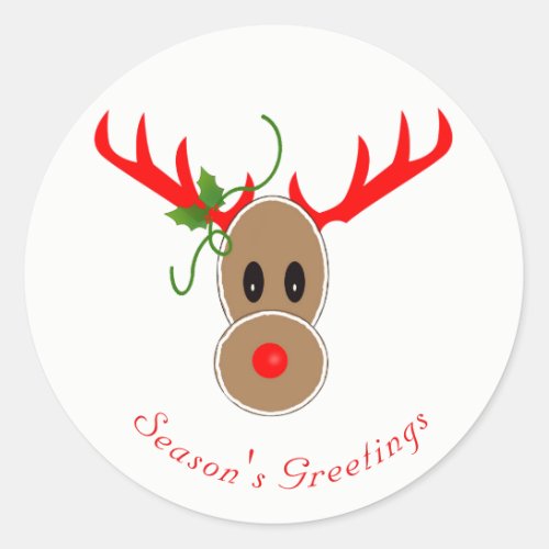 Gingerbread Reindeer Stickers