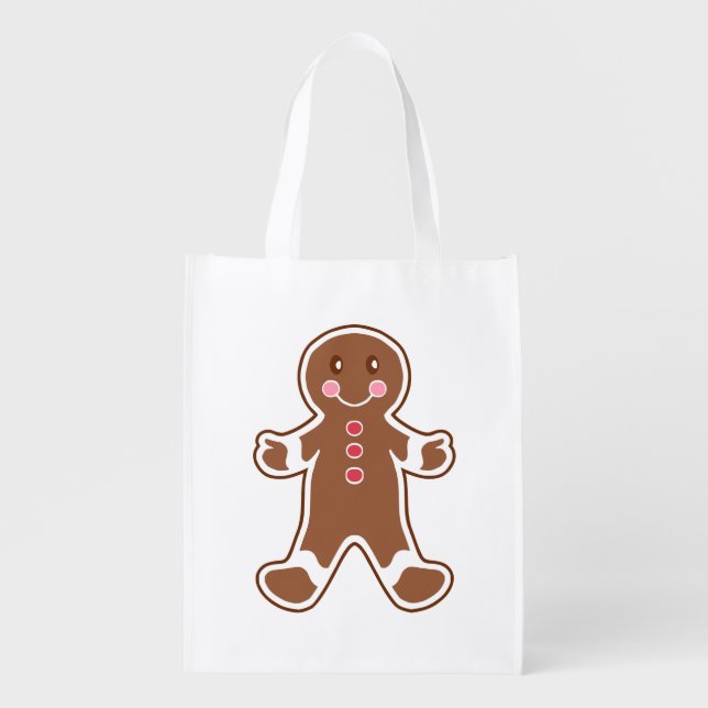 Gingerbread Reusable Tote Bag (Front)