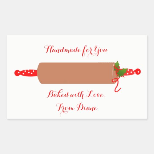 Gingerbread Rolling Pin Stickers