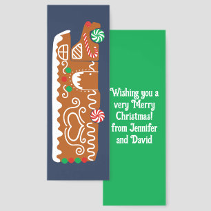 Gingerbread RV Class C Camper Christmas Bookmarks