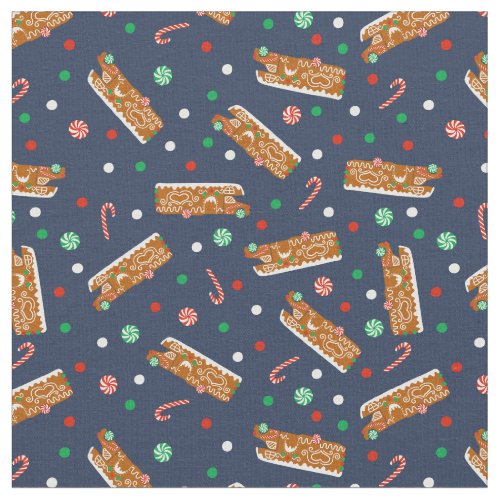 Gingerbread RVs Class C Camper Christmas Fabric