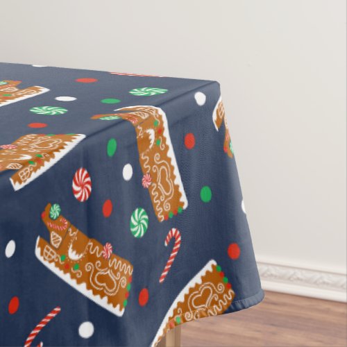 Gingerbread RVs Class C Camper Christmas Tablecloth