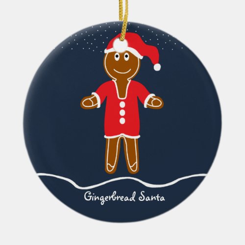 Gingerbread Santa Christmas Christmas Ornament