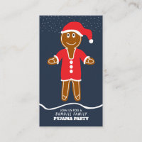 Gingerbread Santa, Festive Invitation