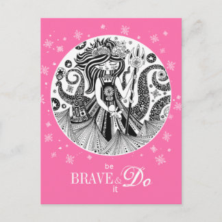 Gingerbread Sea Witch | Pink Postcard