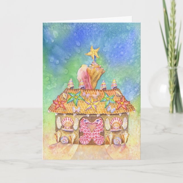 Gingerbread SeaCasa Holiday Card (Front)