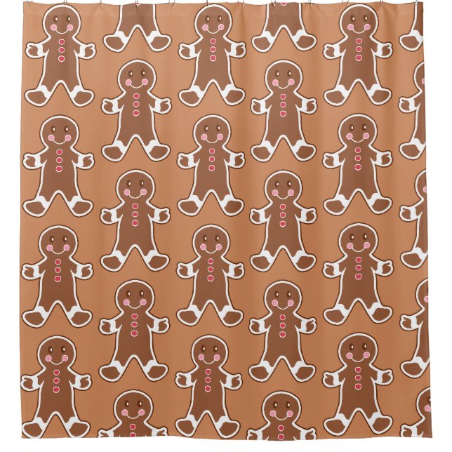 Gingerbread Shower Curtain  (Front)