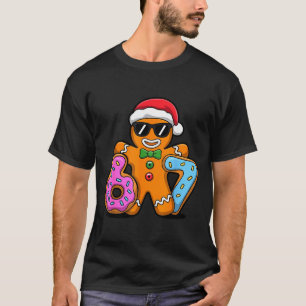 Gingerbread Six Seven 67 Ice Cream Drip Christmas T-Shirt