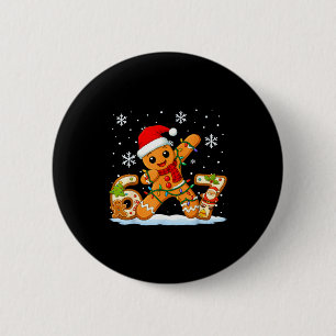Gingerbread Six Seven 67 Meme 6 7 Funny Christmas Button
