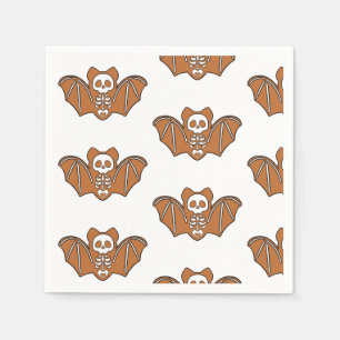 Gingerbread Skeleton Bat Napkins