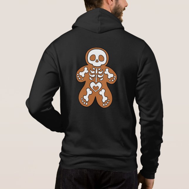 Gingerbread Skeleton Man Hoodie (Back)