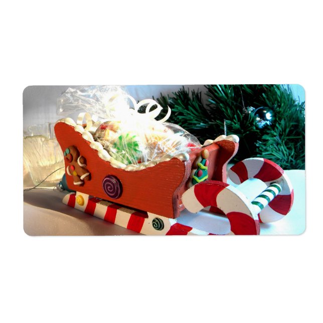 Gingerbread Sleigh I Label (Front)