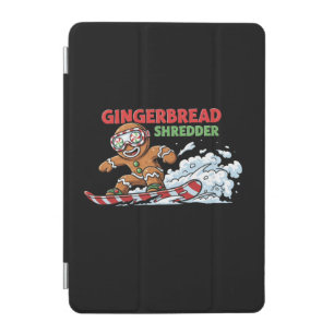 Gingerbread Snowboarder iPad Mini Cover