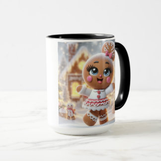 Gingerbread Snowflake Sparkle Mug