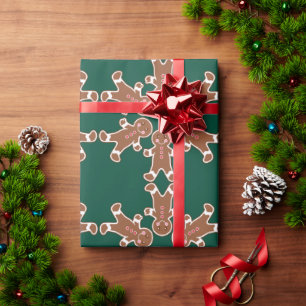 Gingerbread Snowflakes Wrapping Paper