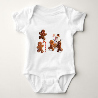Gingerbread Snowman Baby Bodysuit