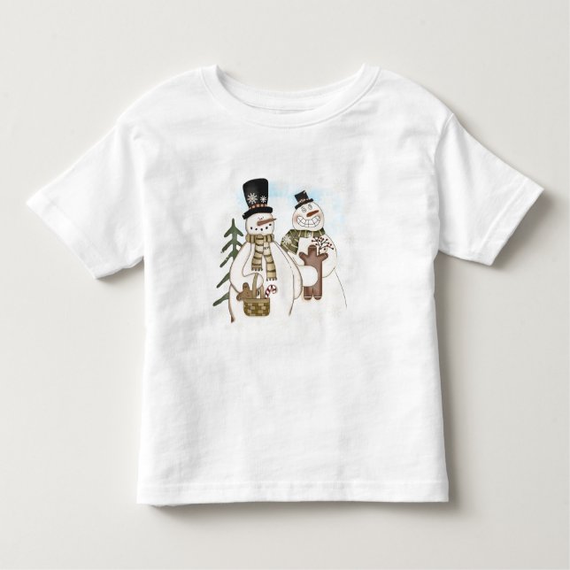 Gingerbread Snowmen T-shirts and Gifts (Front)