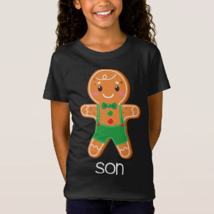 Gingerbread Son Christmas Matching Pajamas for Fam T-Shirt