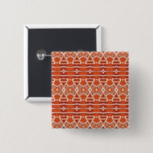 GINGERBREAD Square Pin Button
