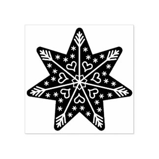 gingerbread star art stamp