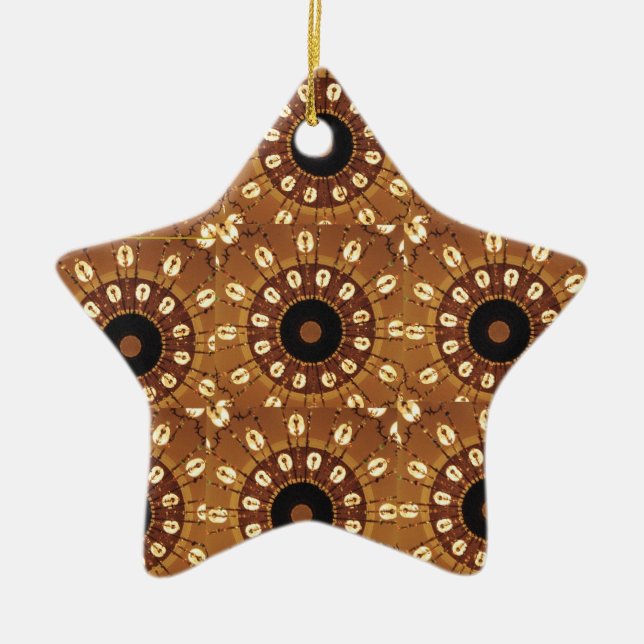 'Gingerbread' Star Ornament (Front)