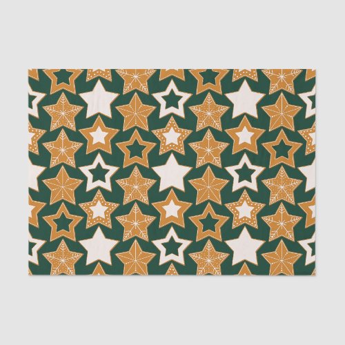 Gingerbread Stars (Noel) Tissue Paper