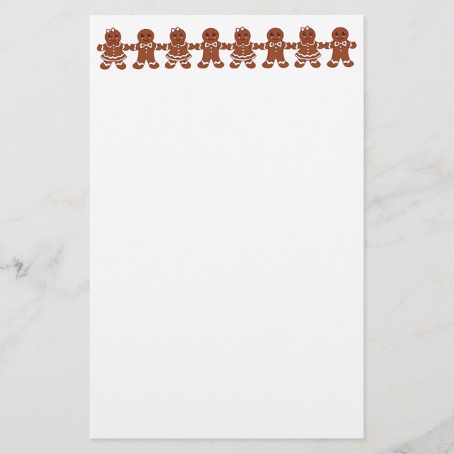 Gingerbread Stationery (Front)