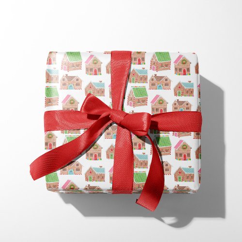 Gingerbread Street Wrapping Paper