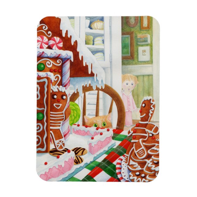 GINGERBREAD SURPRISE 3x4 Flexible Magnet (Vertical)