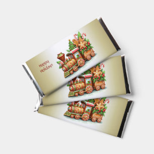 Gingerbread Train Holiday Hershey Bar Favors