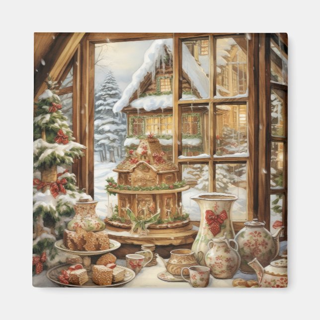 Gingerbread Treats Window #1 Magnet (Front)